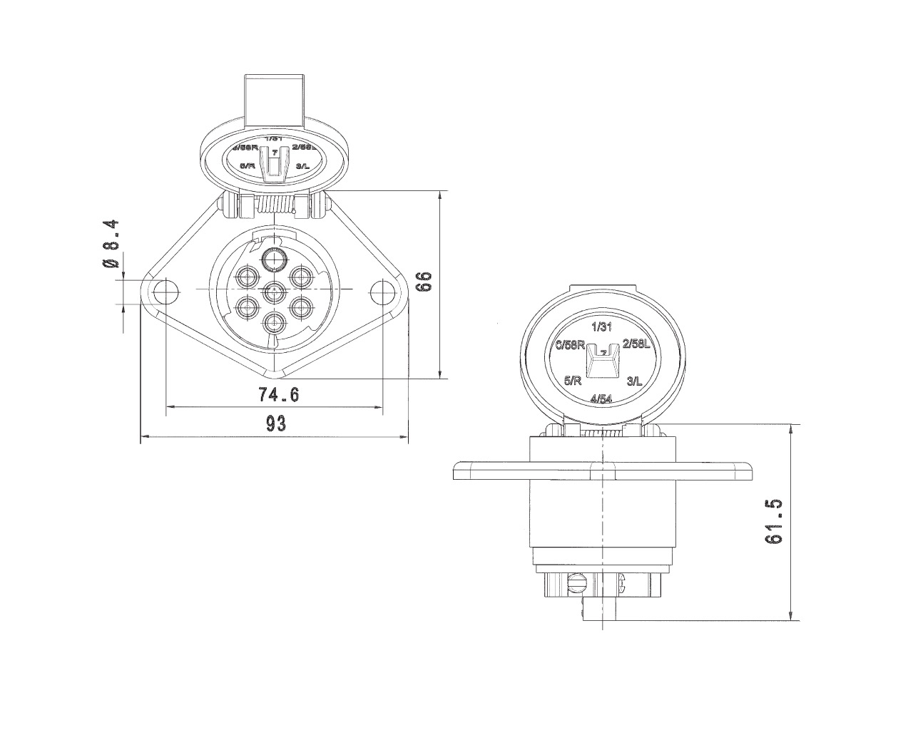 Steckdose 7-polig - Plastimat GmbH