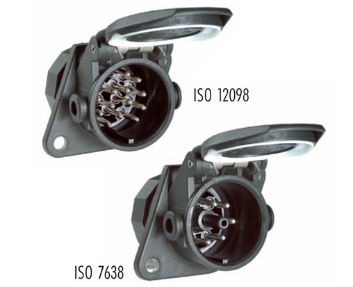 Sertplas LKW-Anhänger 15 polig 24V Stecker mit Schraubkontakten IP69 ISO  12098 : : Auto & Motorrad