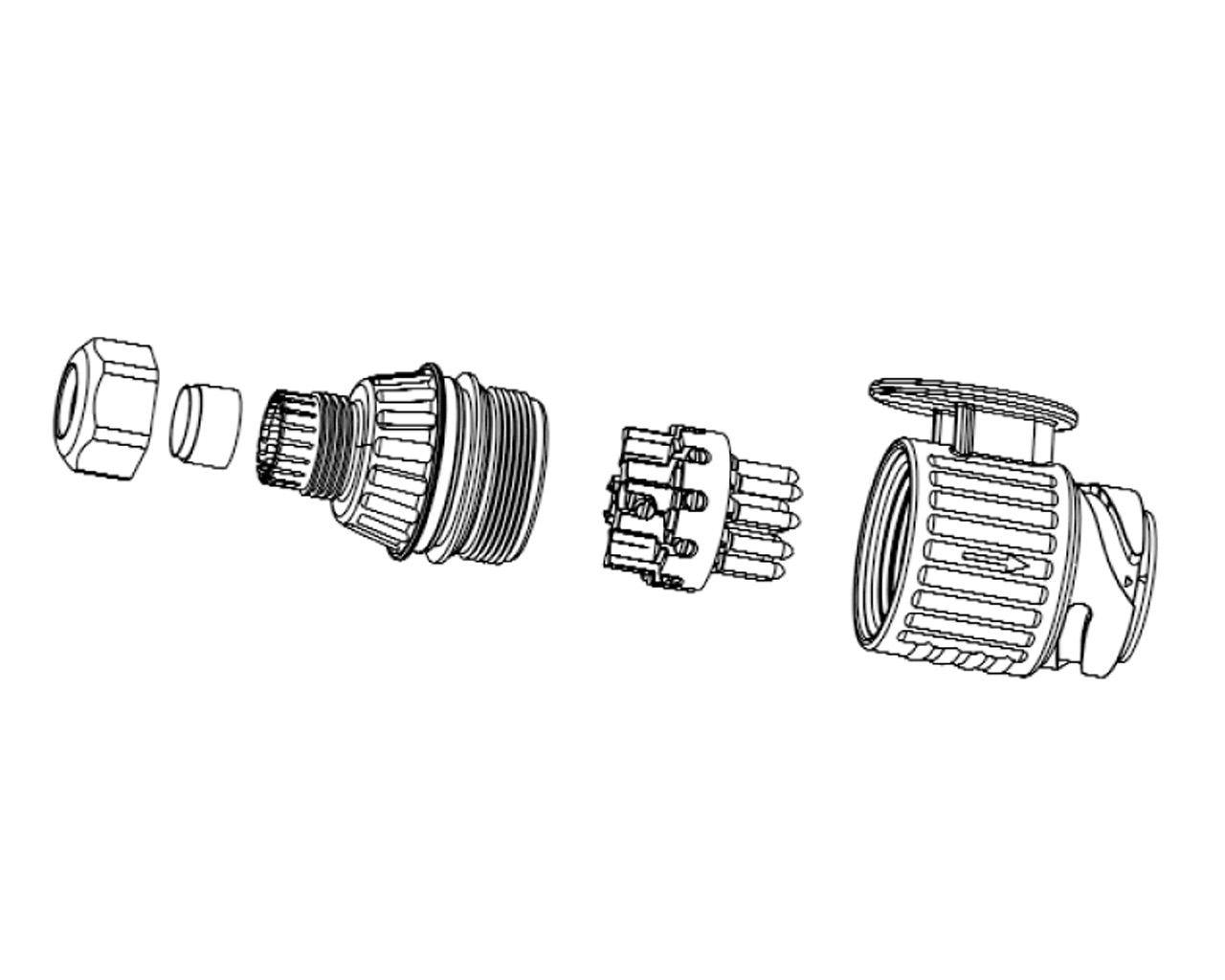 13polig kunststoff stecker 2