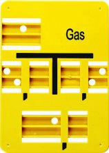 Gas Leerschild Form C