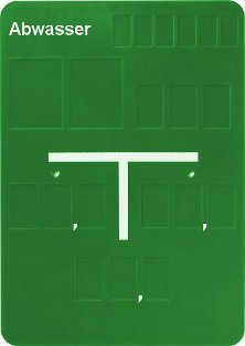 Abwasser - Leerschild Abwasser - Leerschild