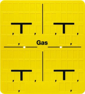 Leerschild 4-fach Leerschild 4-fach